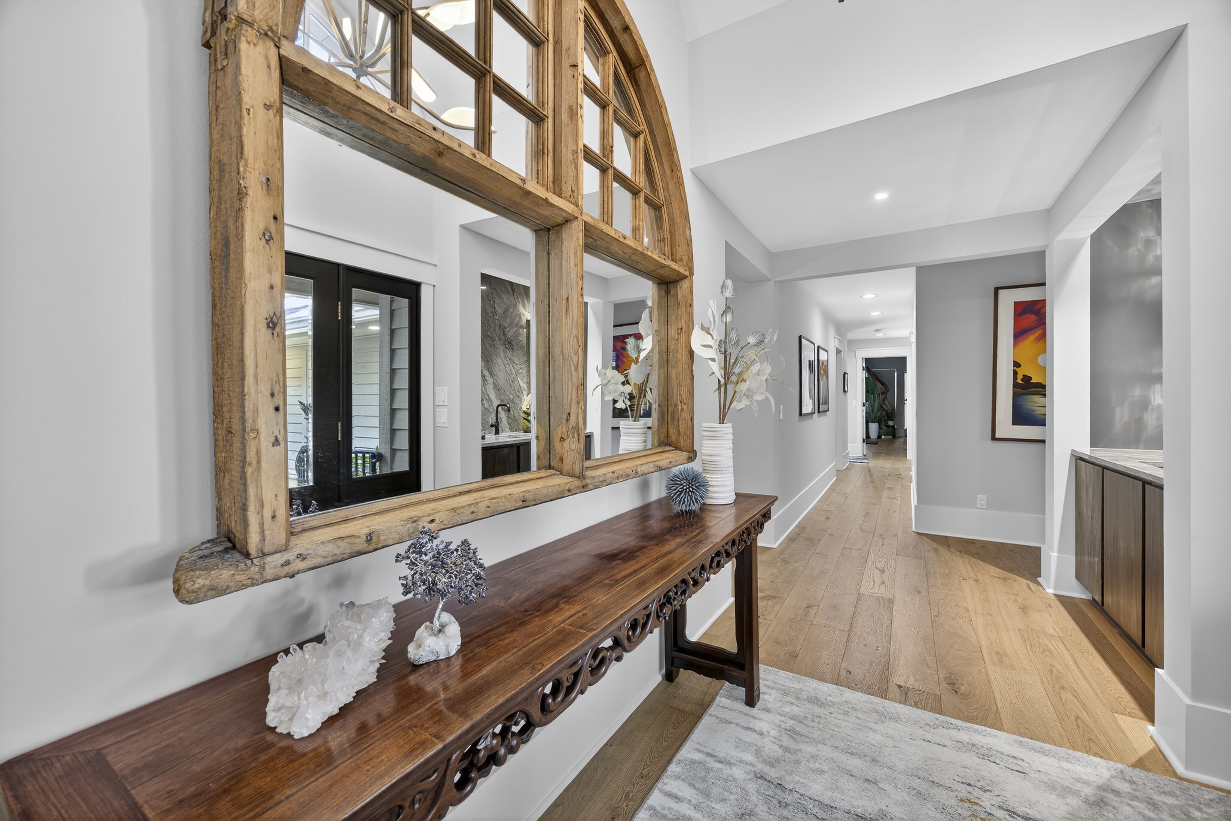 Refined residential kitchen and living space